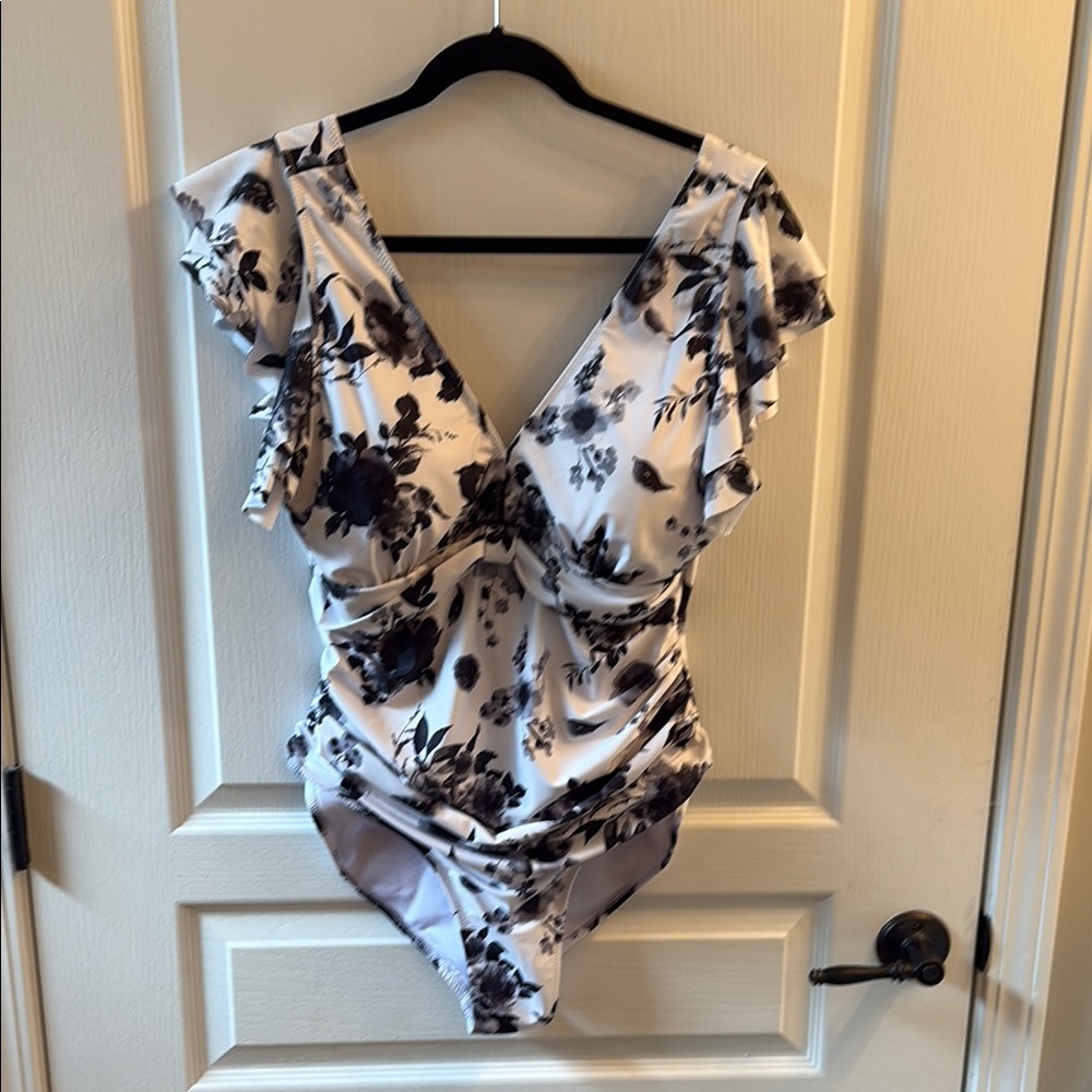 Floral Ruffle One-Piece Swimsuit